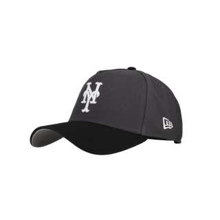 New York Mets 9Forty A Frame Snapback Hat (Graphite/Black)