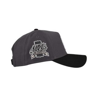 New York Mets 9Forty A Frame Snapback Hat (Graphite/Black)