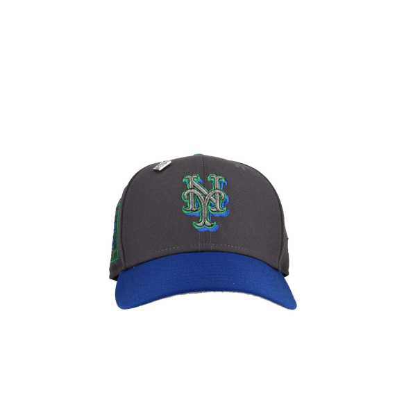 New York Mets Graphite/Blue/Pewter Metallic Shea Stadium 59Fifty Fitted Hat