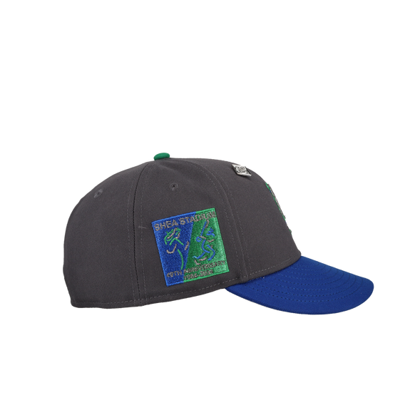 New York Mets Graphite/Blue/Pewter Metallic Shea Stadium 59Fifty Fitted Hat