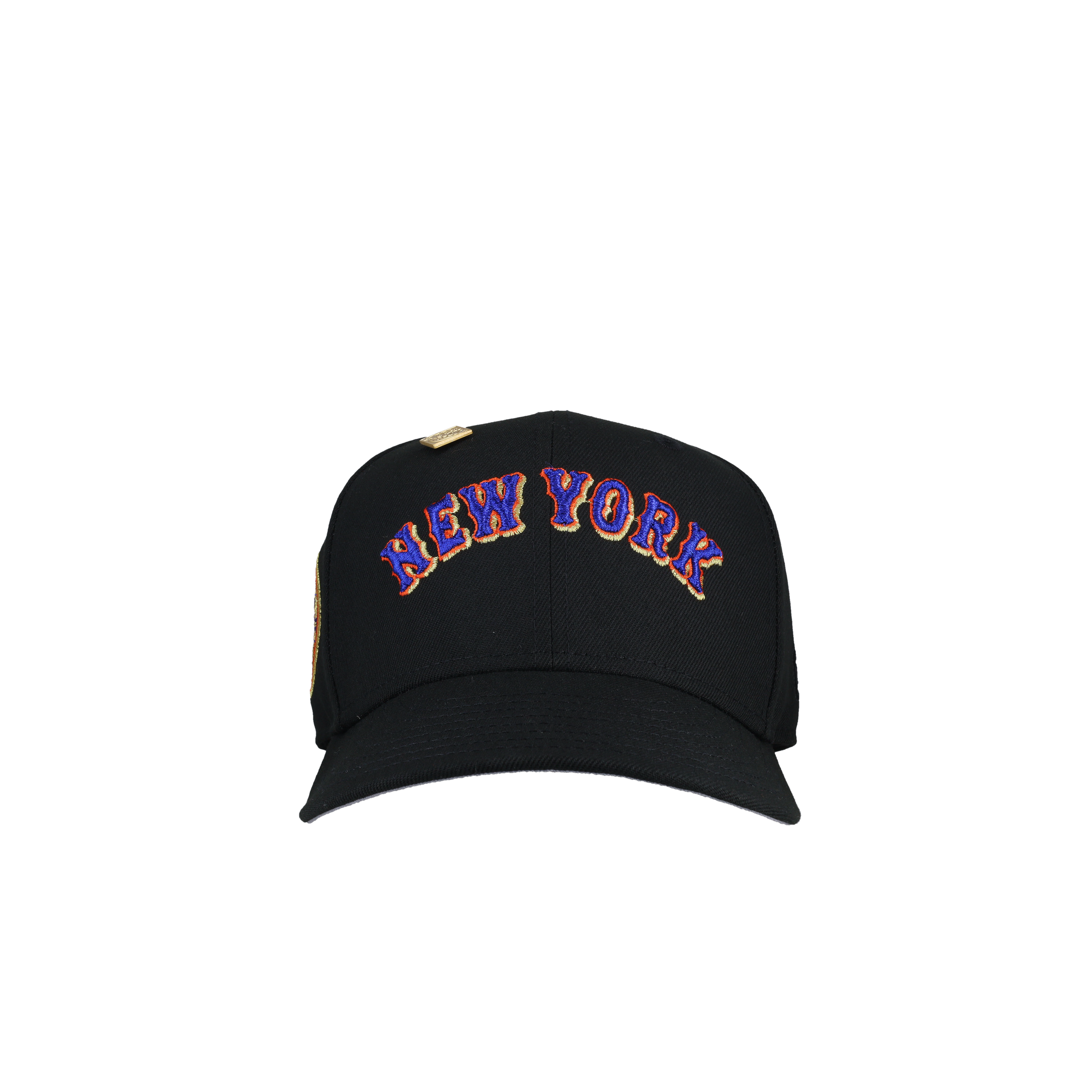 New York Mets 1969 World Series Script Metallic Fitted Hat