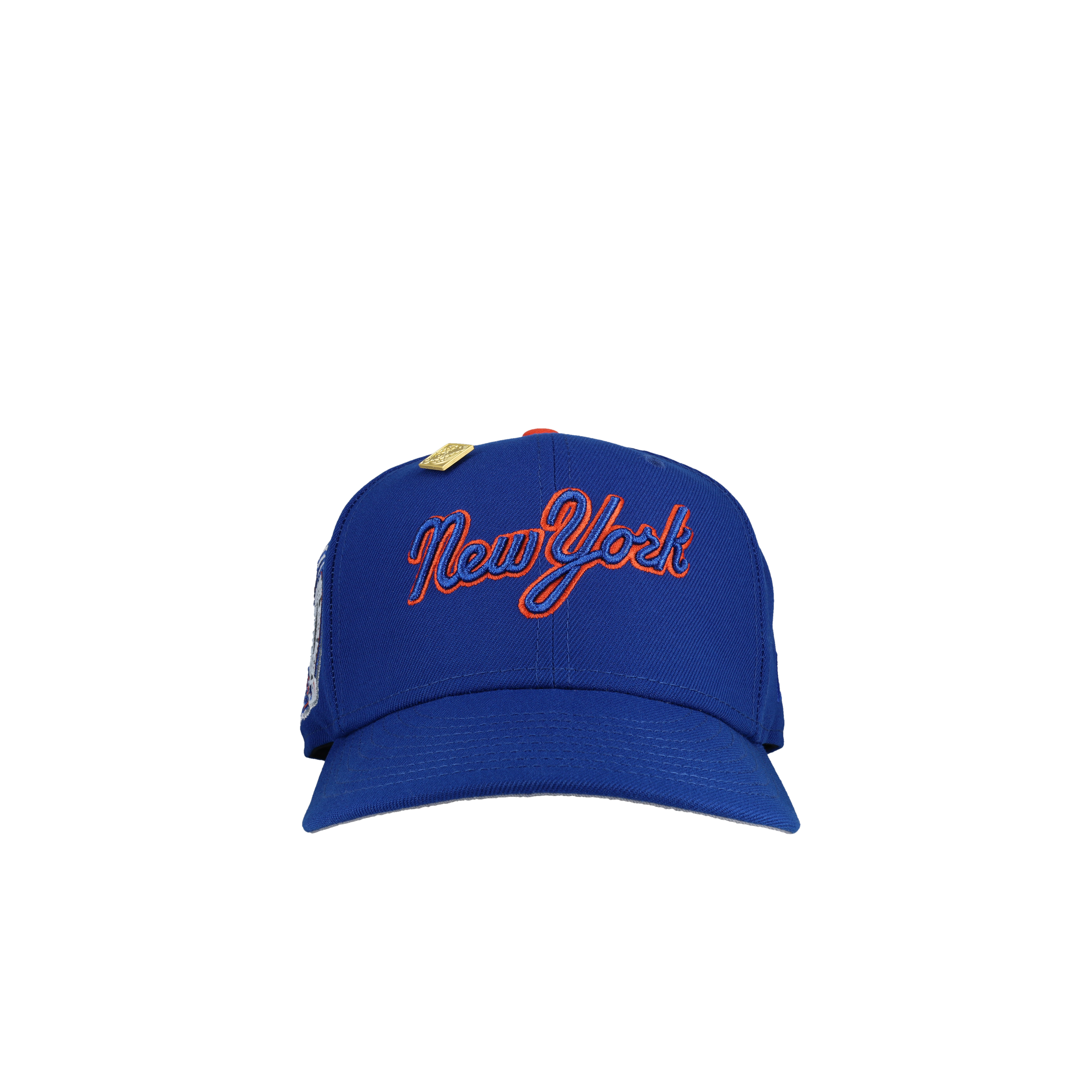 New York Mets Subway Series Blue Metallic Script 59Fifty Fitted Hat
