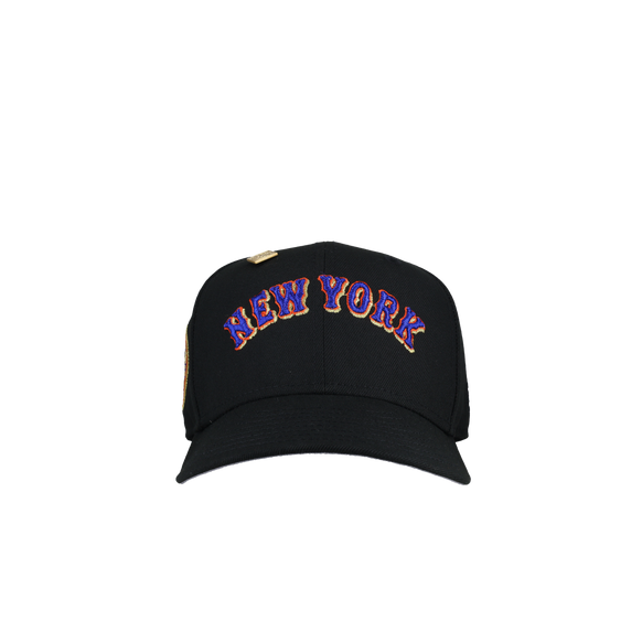 New York Mets 1969 World Series Script Metallic Fitted Hat