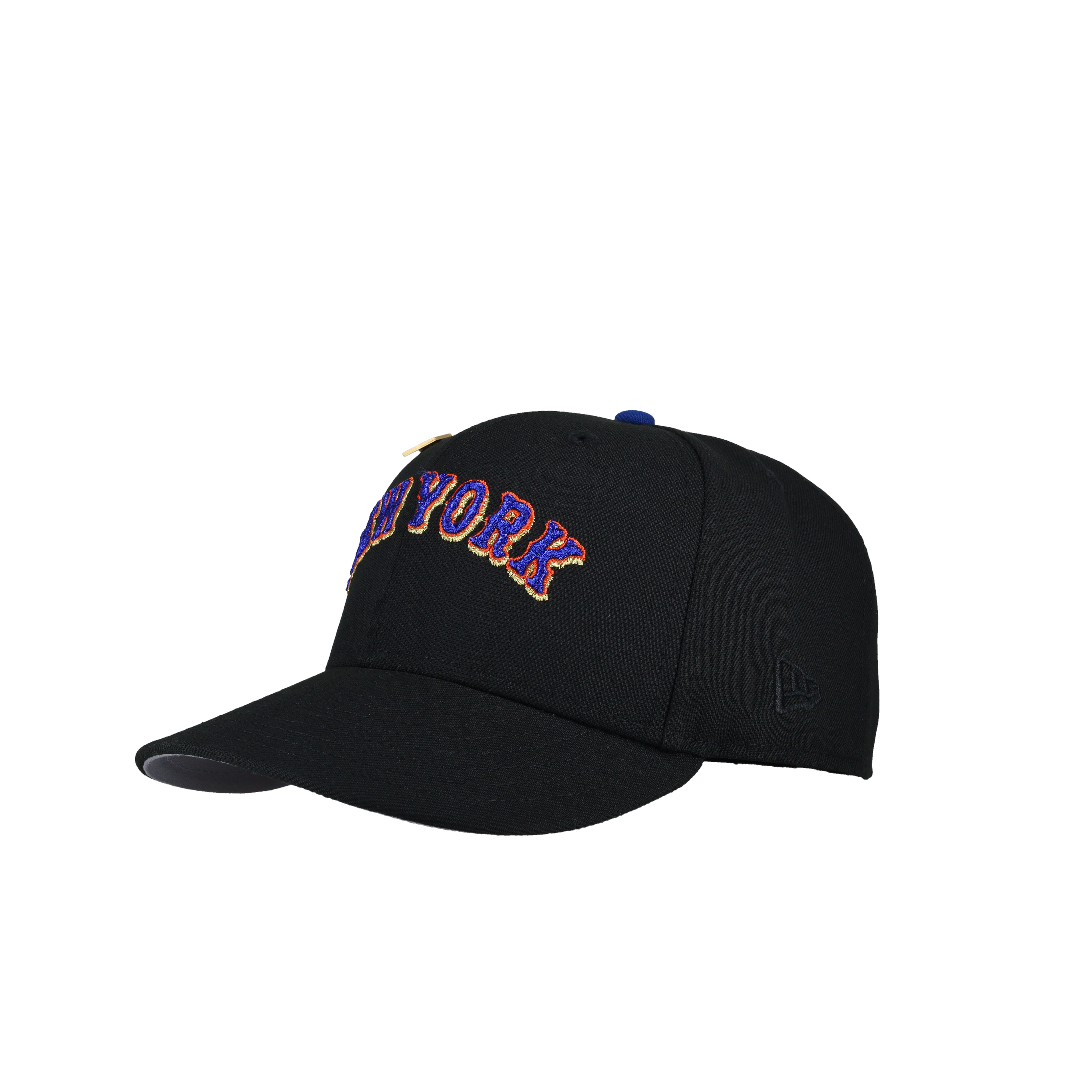 New York Mets 1969 World Series Script Metallic Fitted Hat