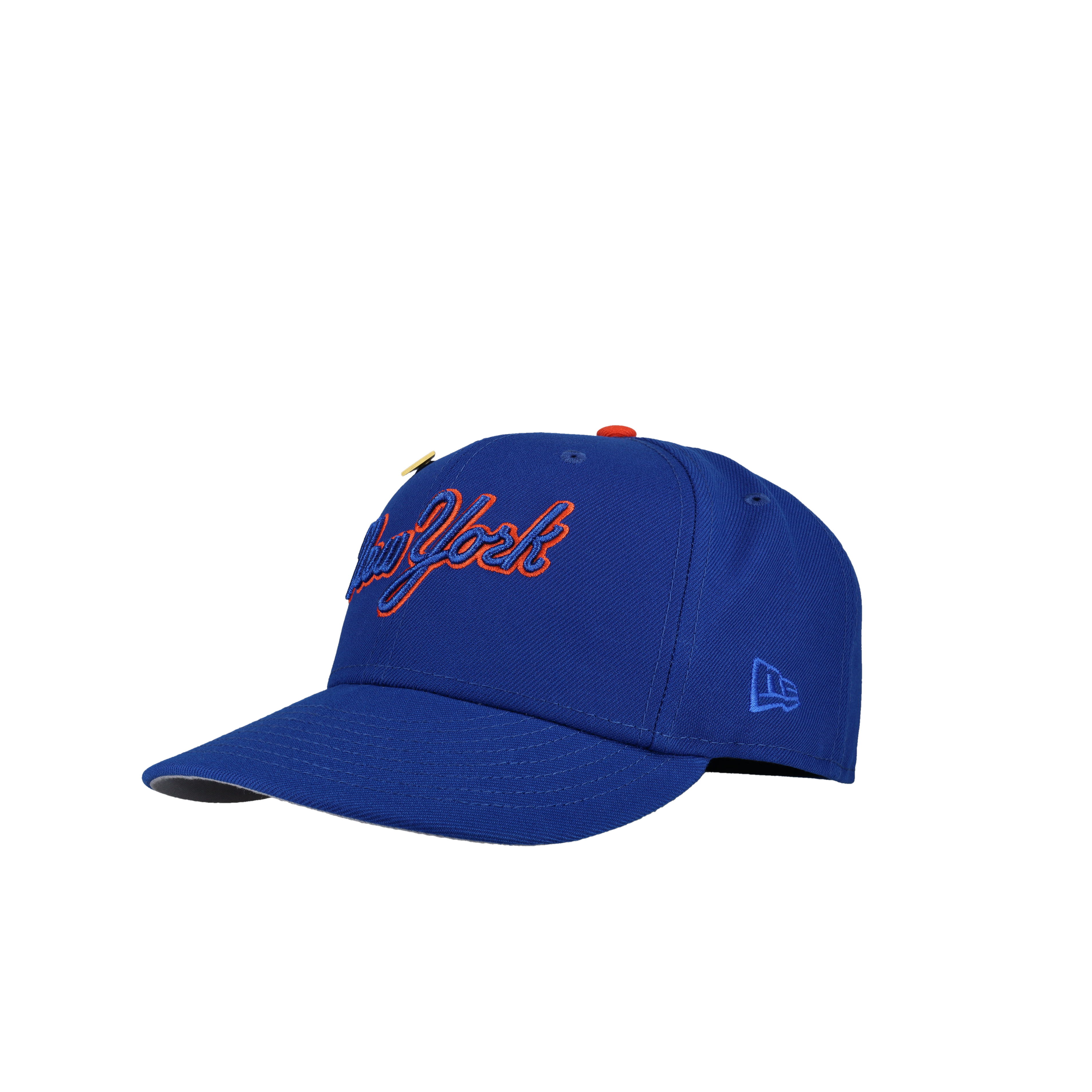 New York Mets Subway Series Blue Metallic Script 59Fifty Fitted Hat