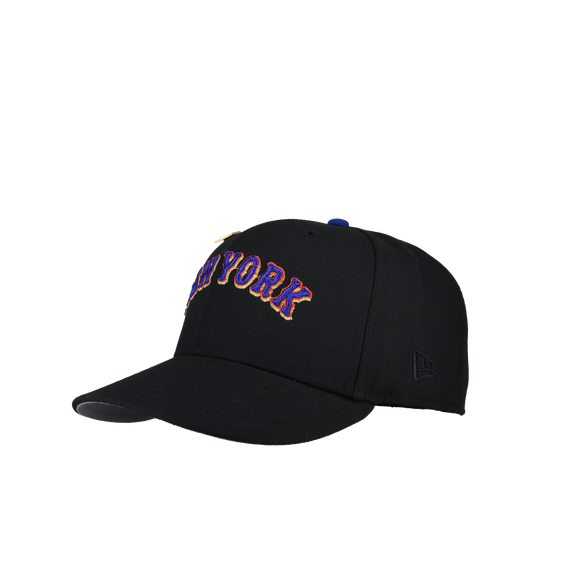 New York Mets 1969 World Series Script Metallic Fitted Hat