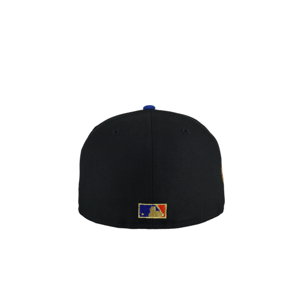 New York Mets 1969 World Series Script Metallic Fitted Hat