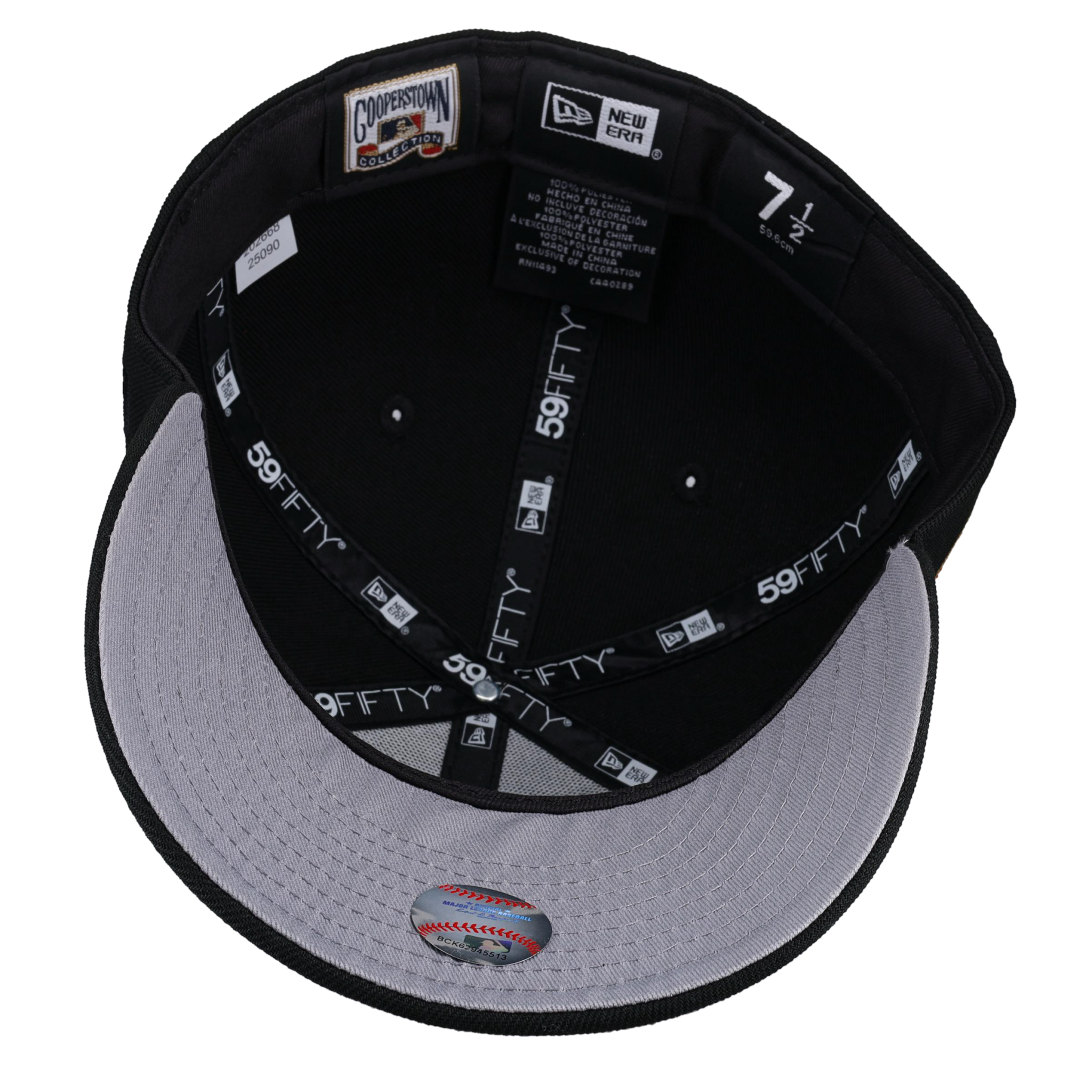 New York Mets 1969 World Series Script Metallic Fitted Hat
