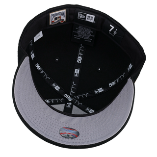 New York Mets 1969 World Series Script Metallic Fitted Hat