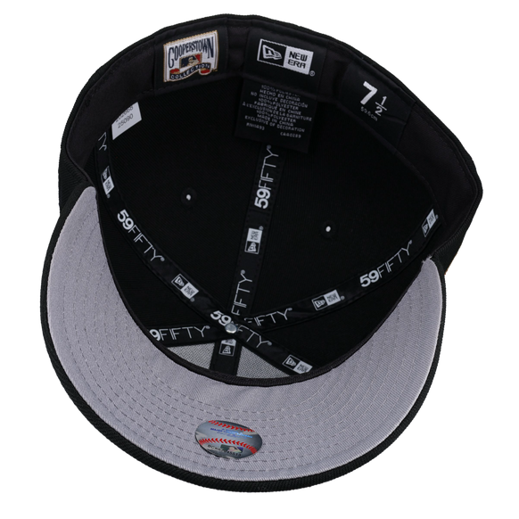 New York Mets 1969 World Series Script Metallic Fitted Hat