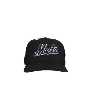 New York Mets 2000 World Series Black/Purple Script 59Fifty Fitted Hat