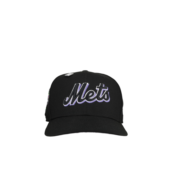 New York Mets 2000 World Series Black/Purple Script 59Fifty Fitted Hat