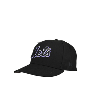 New York Mets 2000 World Series Black/Purple Script 59Fifty Fitted Hat