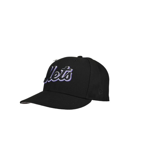 New York Mets 2000 World Series Black/Purple Script 59Fifty Fitted Hat