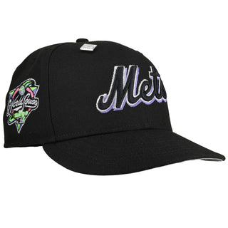 New York Mets 2000 World Series Black/Purple Script 59Fifty Fitted Hat