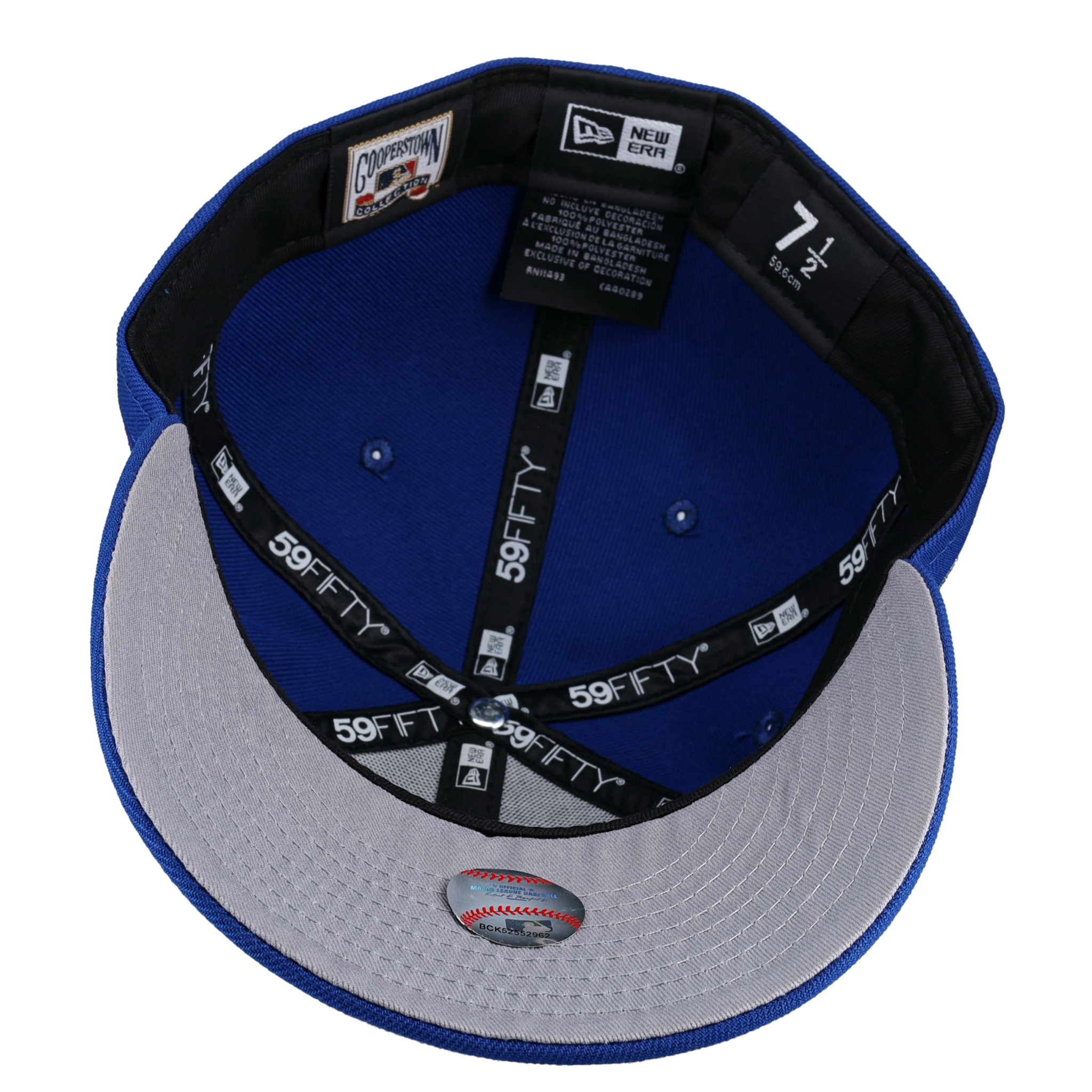 New York Mets Subway Series Blue Metallic Script 59Fifty Fitted Hat