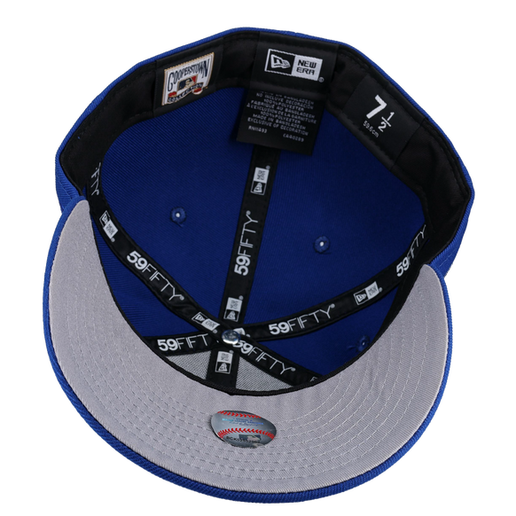 New York Mets Subway Series Blue Metallic Script 59Fifty Fitted Hat