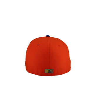 New York Mets 40th Anniversary Orange/Black Gold Metallic 59Fifty Fitted Hat