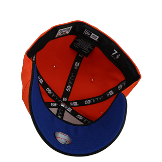 New York Mets 40th Anniversary Orange/Black Gold Metallic 59Fifty Fitted Hat
