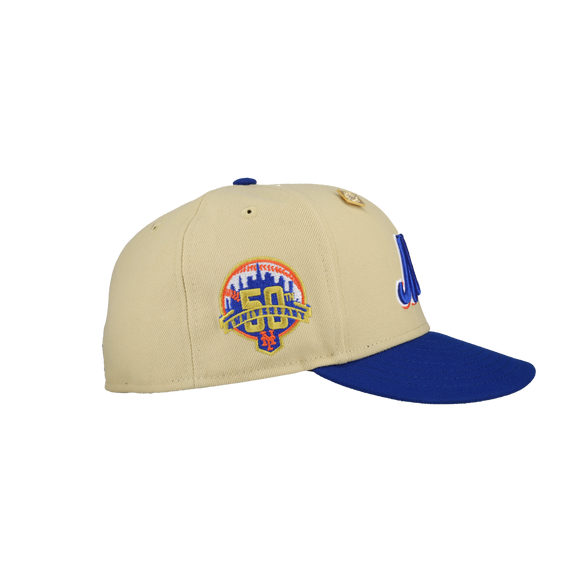 New York Mets Vegas Gold 50th Anniversary 59Fifty Fitted Hat