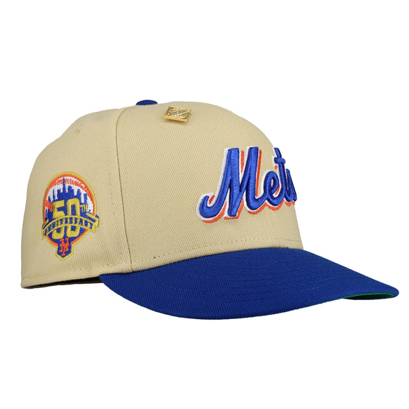 New York Mets Vegas Gold 50th Anniversary 59Fifty Fitted Hat