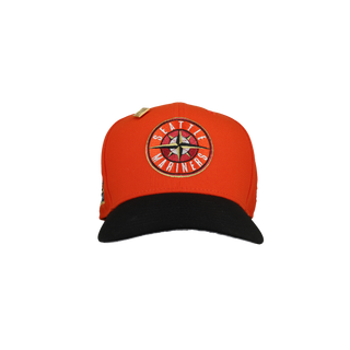 Seattle Mariners 20th Anniversary Orange Metallic 59Fifty Fitted Hat