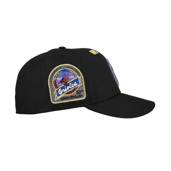 Baltimore Orioles 30th Anniversary Black/Blue Metallic Os 59Fifty Fitted Hat