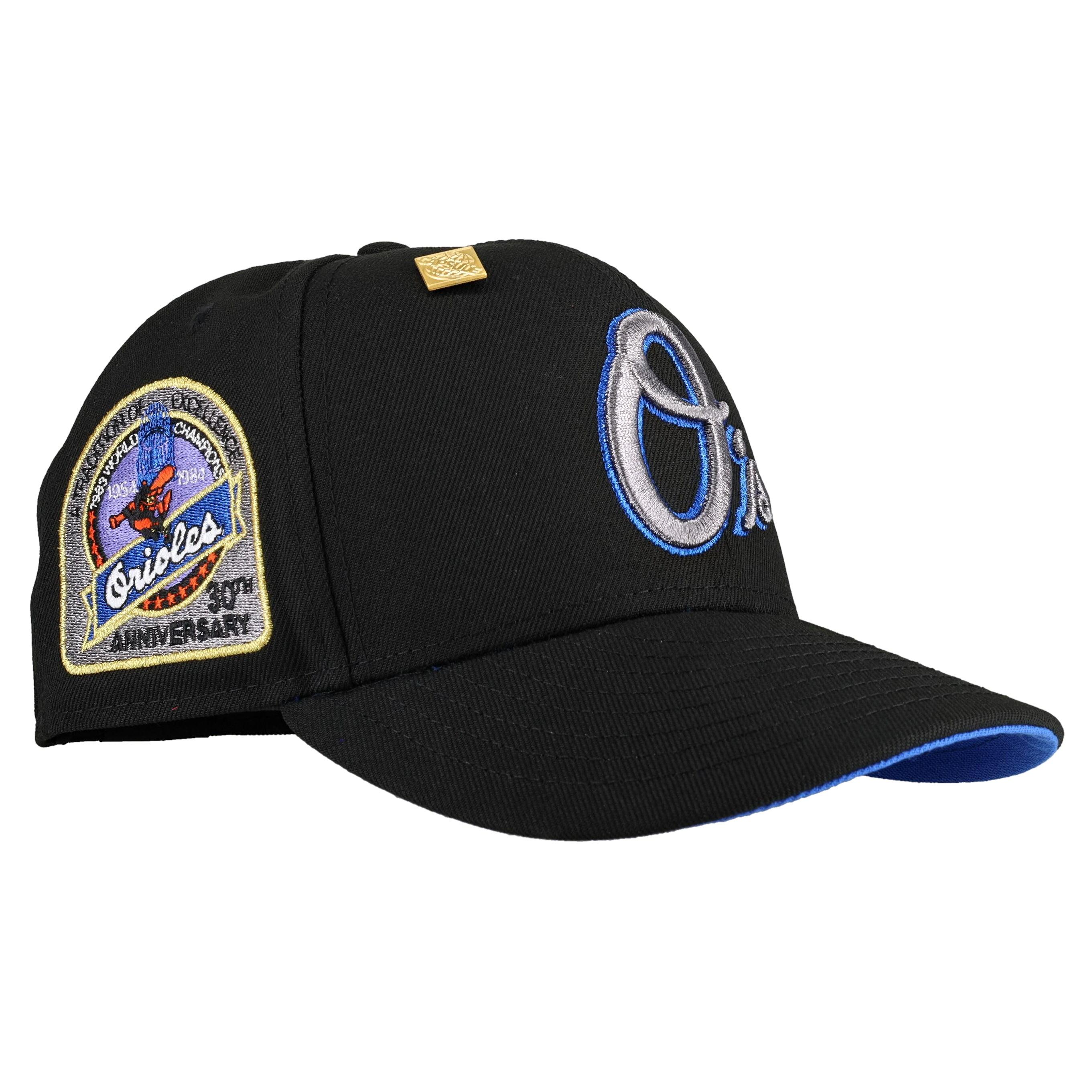 Baltimore Orioles 30th Anniversary Black/Blue Metallic Os 59Fifty Fitted Hat