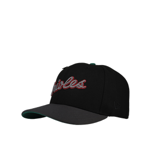 Baltimore Orioles Black/Graphite 30th Anniversary Script Metallic 59Fifty Fitted Hat