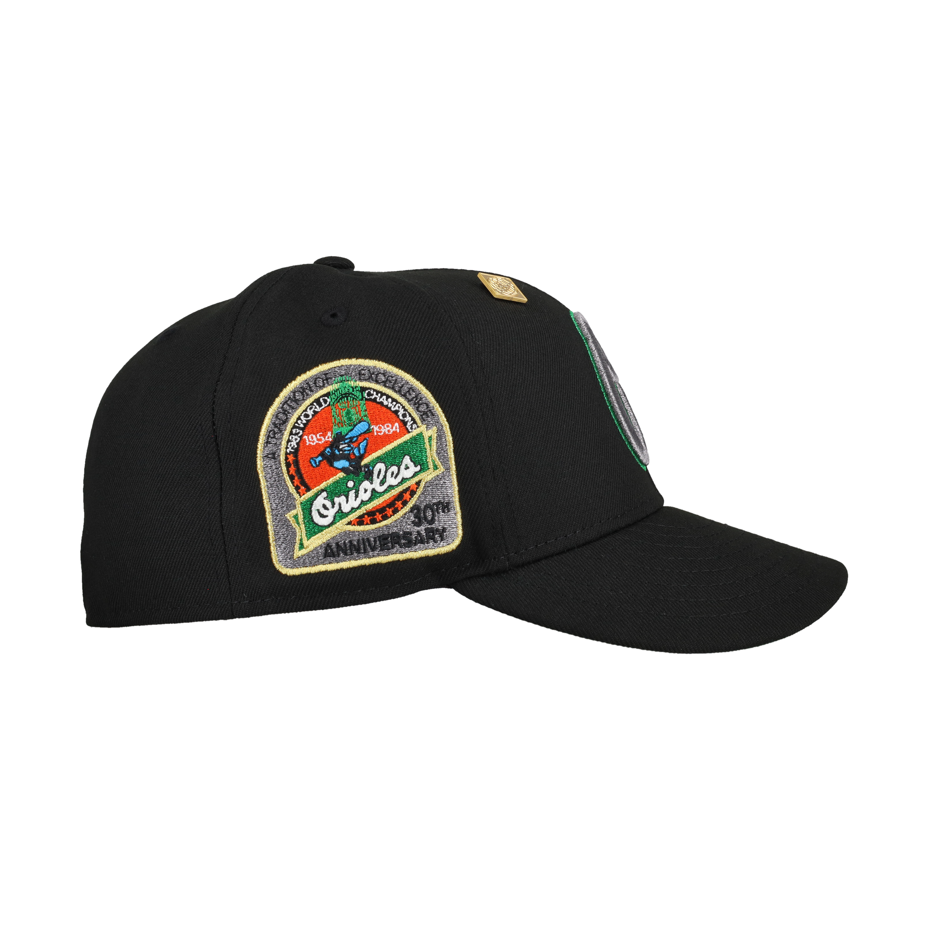 Baltimore Orioles 30th Anniversary Black/Green Metallic Os 59Fifty Fitted Hat