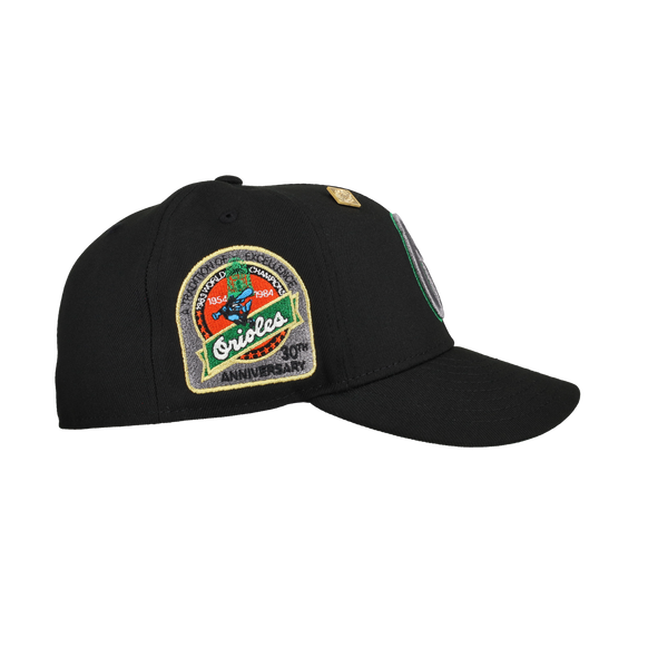 Baltimore Orioles 30th Anniversary Black/Green Metallic Os 59Fifty Fitted Hat