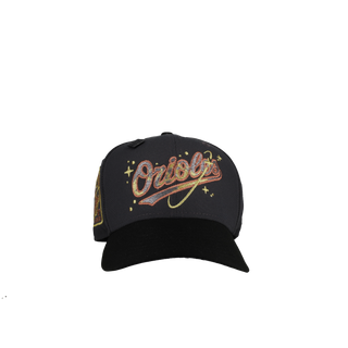 Baltimore Orioles Graphite Celestial 30th Anniversary Metallic 59Fifty Fitted Hat (RESTOCK)