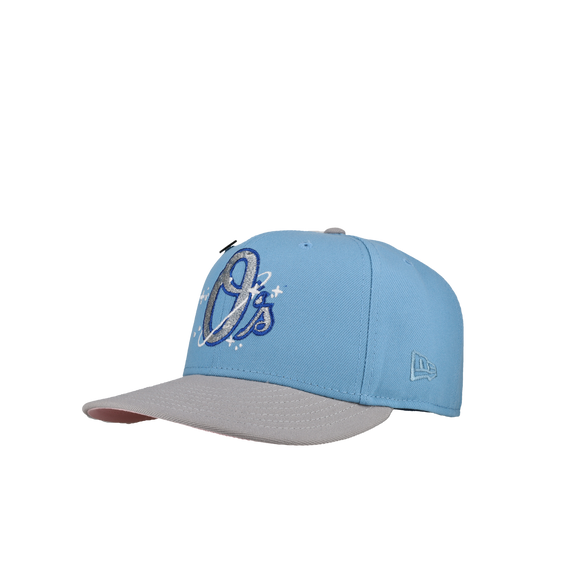 Baltimore Orioles Sky Blue 30th Anniversary Celestial Metallic 59Fifty Fitted Hat