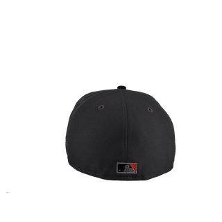 Baltimore Orioles Graphite/Black 50th Season Metallic 59Fifty Fitted Hat