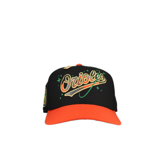 Baltimore Orioles Celestial Orange Black Metallic 59Fifty Fitted Hat