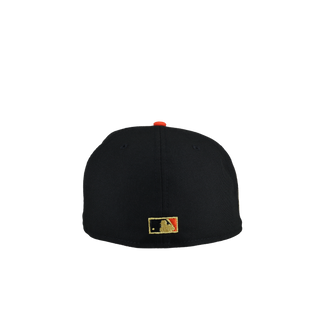 Baltimore Orioles 30th Anniversary Black Orange Metallic 59Fifty Fitted Hat