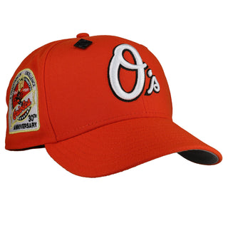 Baltimore Orioles Orange 30th Anniversary Metallic 59Fifty Fitted Hat