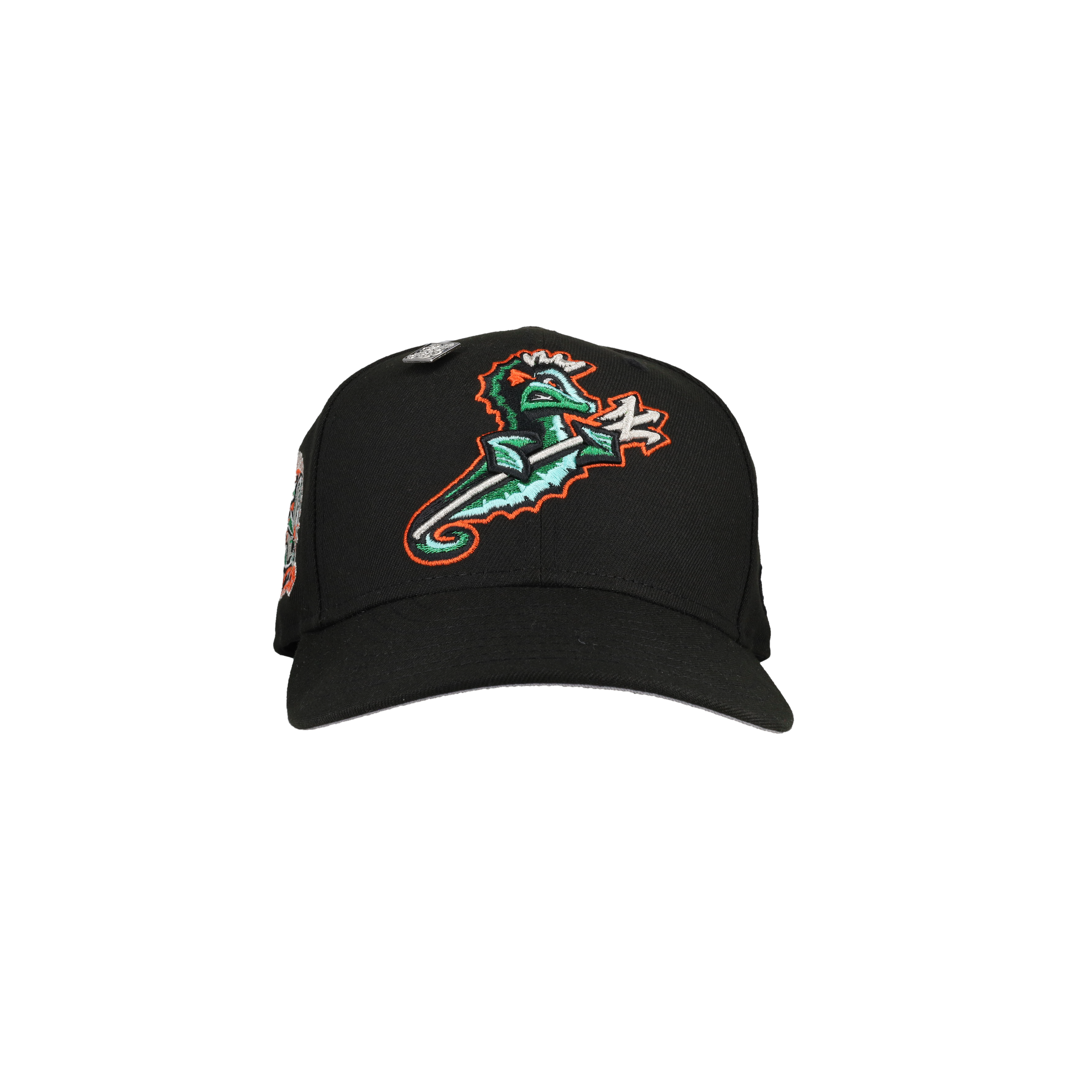 Norfolk Tides X Baltimore Orioles Black Metallic 59Fifty Fitted Hat