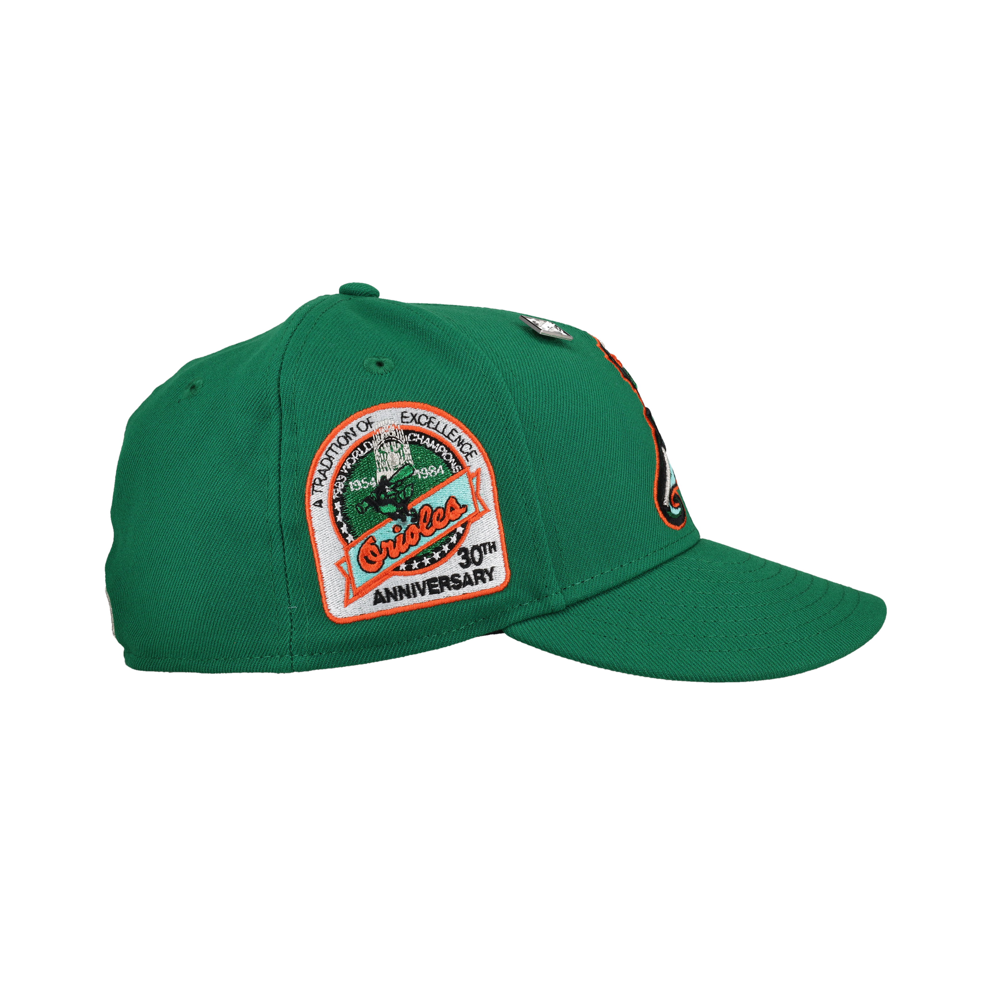 Norfolk Tides X Baltimore Orioles Kelly Green Metallic 59Fifty Fitted Hat