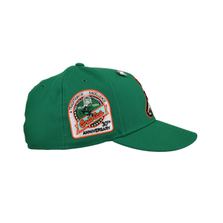 Norfolk Tides X Baltimore Orioles Kelly Green Metallic 59Fifty Fitted Hat