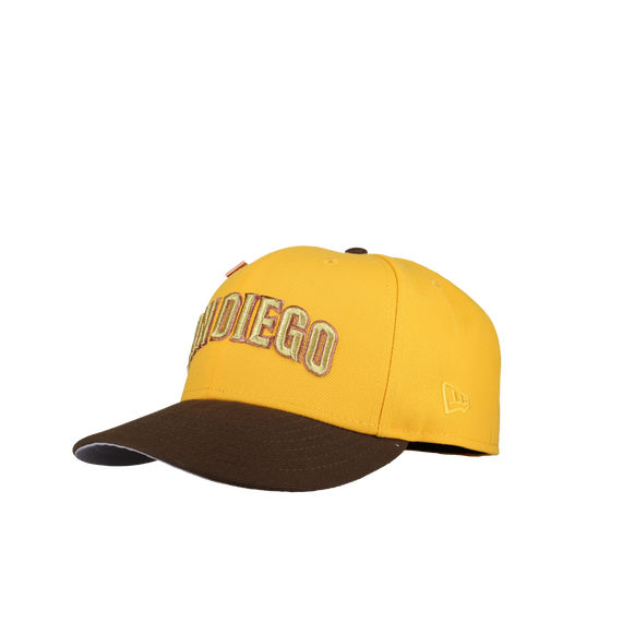 San Diego Padres 40th Anniversary Yellow Walnut Metallic 59Fifty Fitted Hat