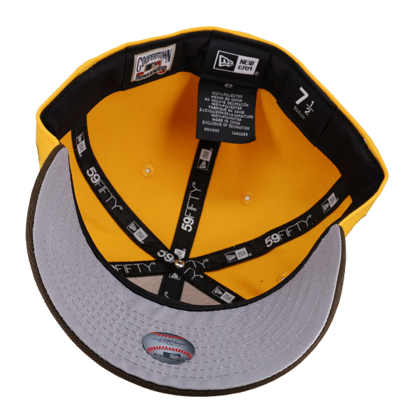 San Diego Padres 40th Anniversary Yellow Walnut Metallic 59Fifty Fitted Hat