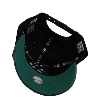 New York Mets 40th New Era 9Fifty A Frame Snapback Hat (Black/Graphite)