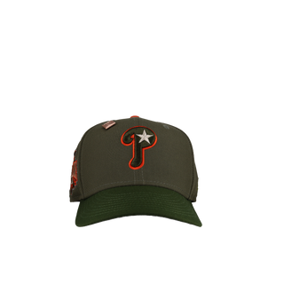 Philadelphia Phillies 1996 All Star Game Olive Orange Metallic 59Fifty Fitted Hat