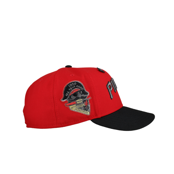 Pittsburgh Pirates 1959 World Series Metallic Black/Red 59Fifty Fitted Hat [RESTOCK]