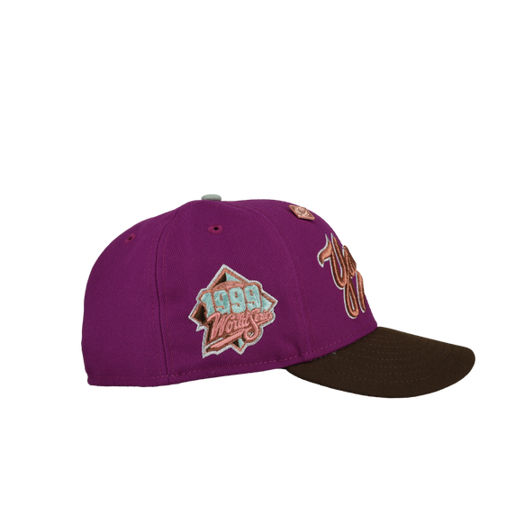 New York Yankees 1999 World Series Script Metallic (Purple) 59Fifty Fitted Hat