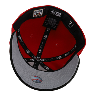 Texas Rangers Celestial Red/Black 2020 Inaugural Metallic 59Fifty Fitted Hat