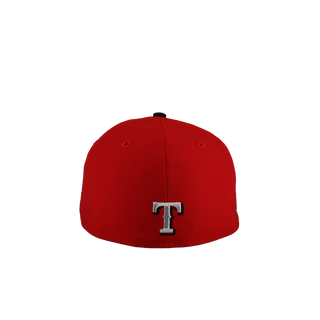 Texas Rangers Celestial Red/Black 2020 Inaugural Metallic 59Fifty Fitted Hat