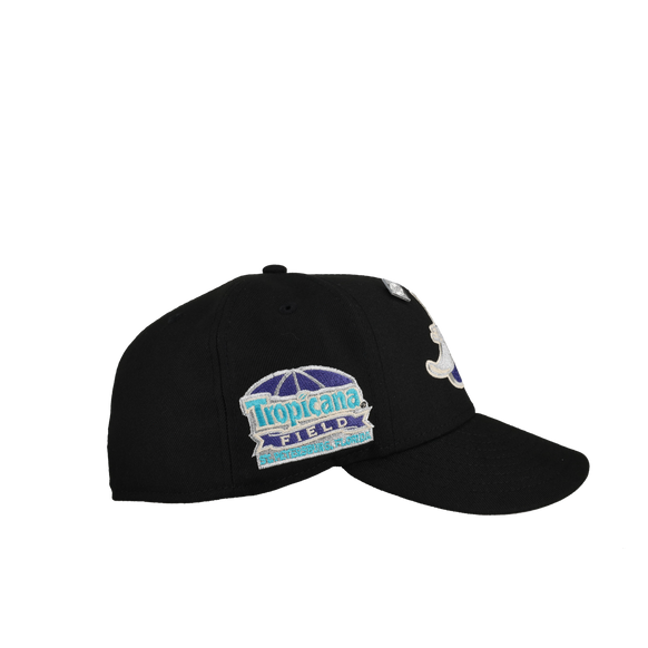 Tampa Bay Rays Tropicana Field Black/Silver Metallic 59Fifty Fitted Hat