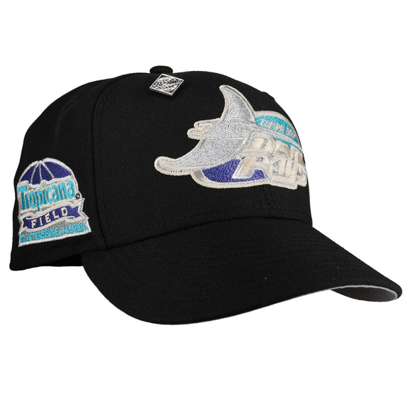 Tampa Bay Rays Tropicana Field Black/Silver Metallic 59Fifty Fitted Hat